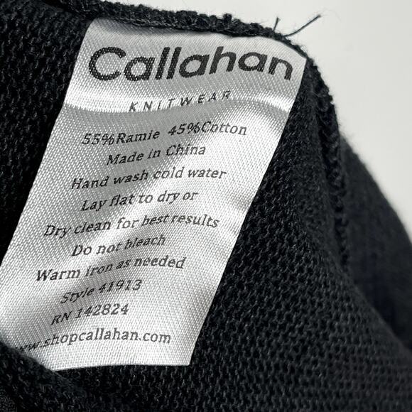 Callahan Knitwear Womens Straight Skirt Size XS Black Pleated Front Elastic NWT - Picture 6 of 6